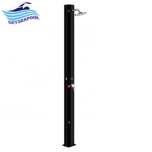 Octagon black color 35L garden pool sunny solar outdoor shower for swimming pool and garden