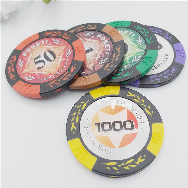 writable passive 13.56mhz rfid custom poker chips clay