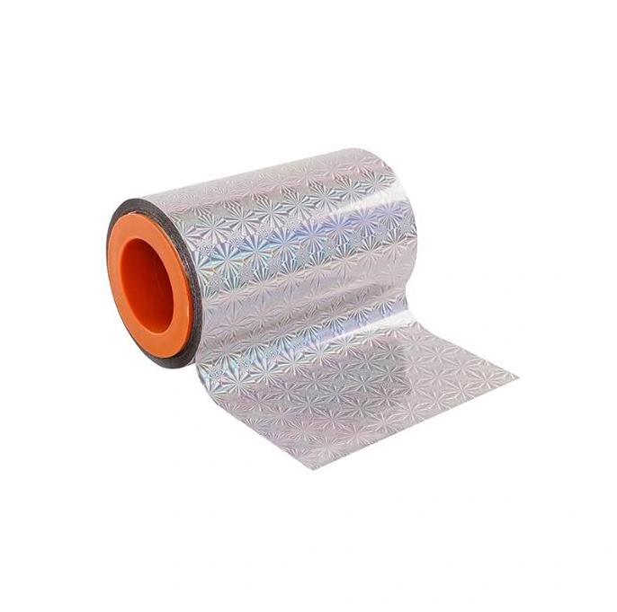 Custom Design Bopp Base Laser Printed Metallized Holographic Heat Transfer Film For anti-counterfeiting food packaging