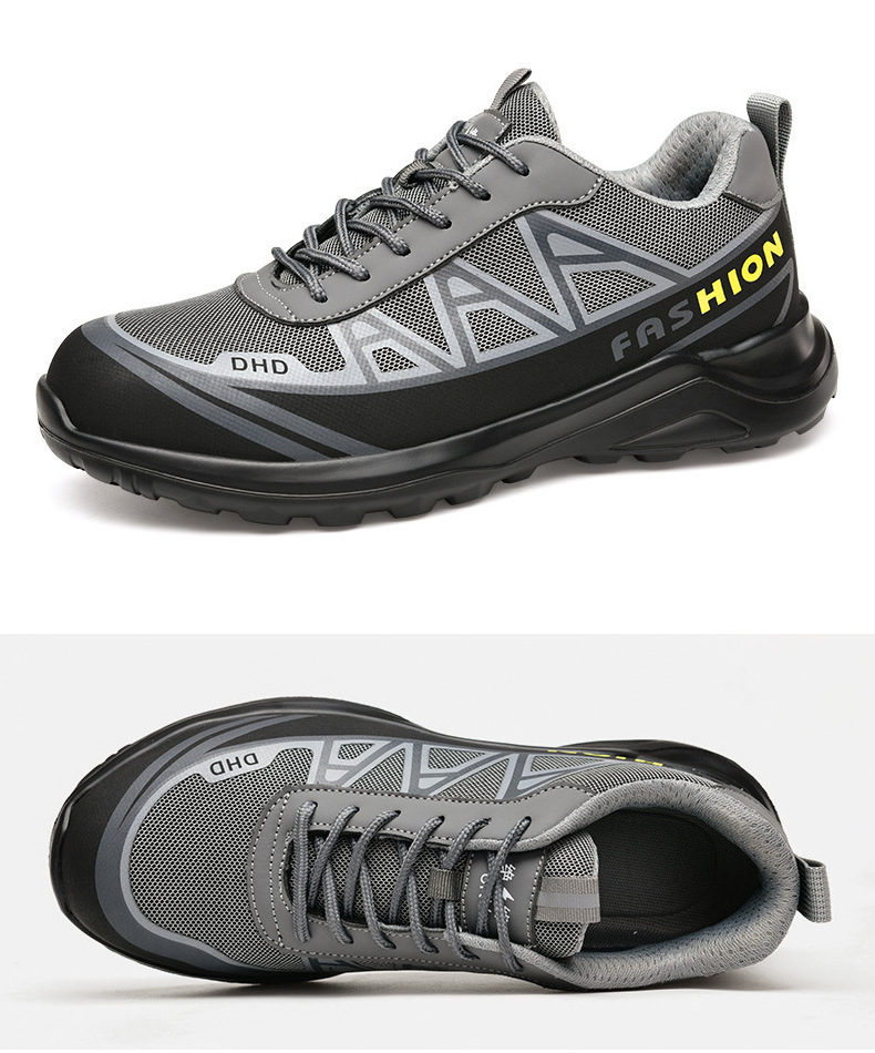 Fashion Lightweight Safety Shoes PU Injection Non-slip Safety Shoes composite toe antistatic safety shoes