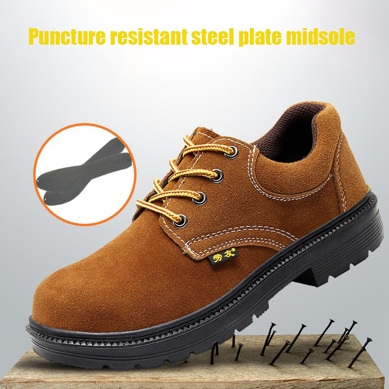 Puncture Prevention Steel Toe Loggers Boots Men's Safety Shoes Safety Boot Non- slip Puncture-Proof Security Shoes For Work