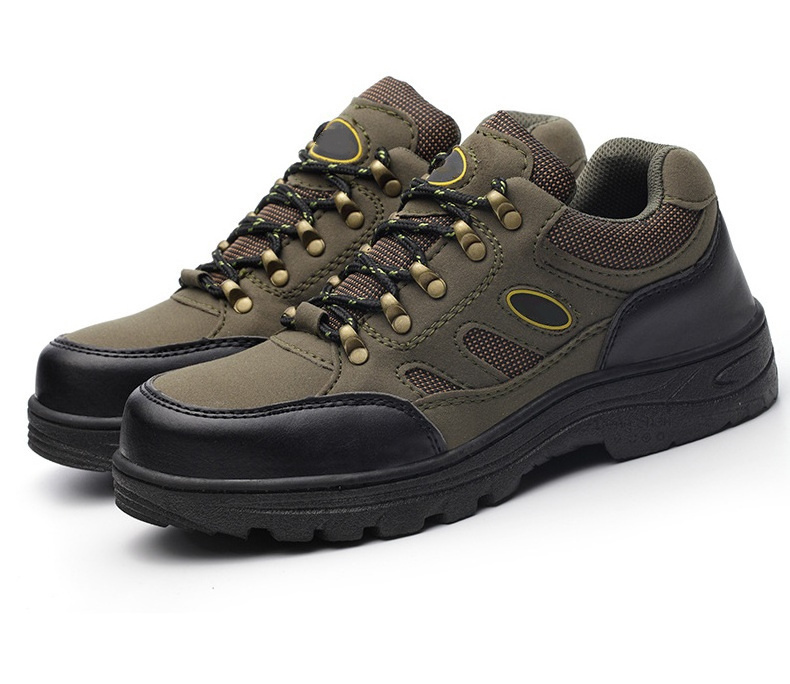 Functional non-slip stylish Leather Waterproof safety shoes for industrial work men cheap price