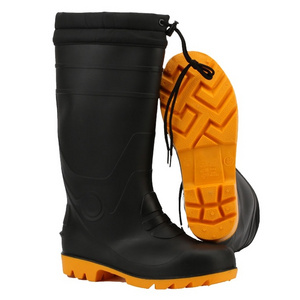 CE approved industrial work boots safety footwear men shoes PVC rain boots gum boots waterproof factory