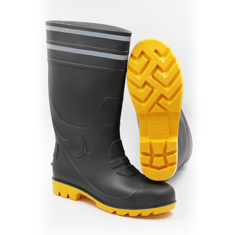 agricultural safety work industrial work boots safety footwear men shoes S4 S5 PVC rain boots gum boots waterproof