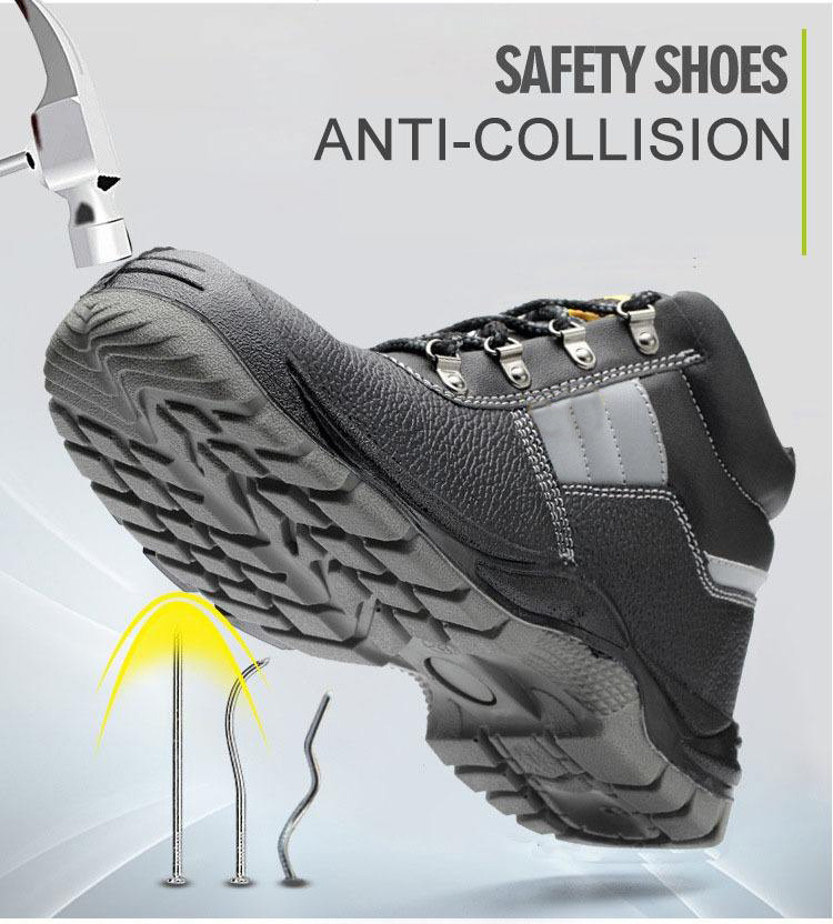 Anti-smash safety shoes men nti-puncture work boots men High top winter boots indestructible Footwear anti-static safety shoes