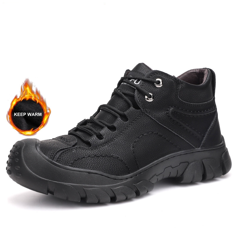 Safety man's foot wear breath upper safety shoes light weight safety shoes with steel toe suede work shoes