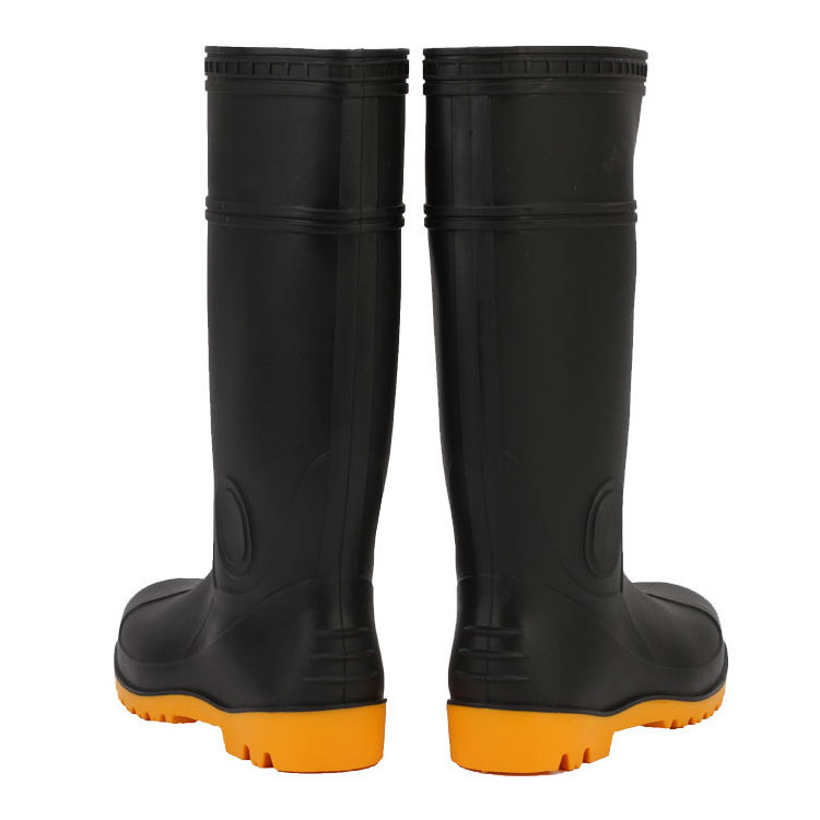 unisex rain boots safety waterproof pvc gumboots snow rubber shoes for winter days