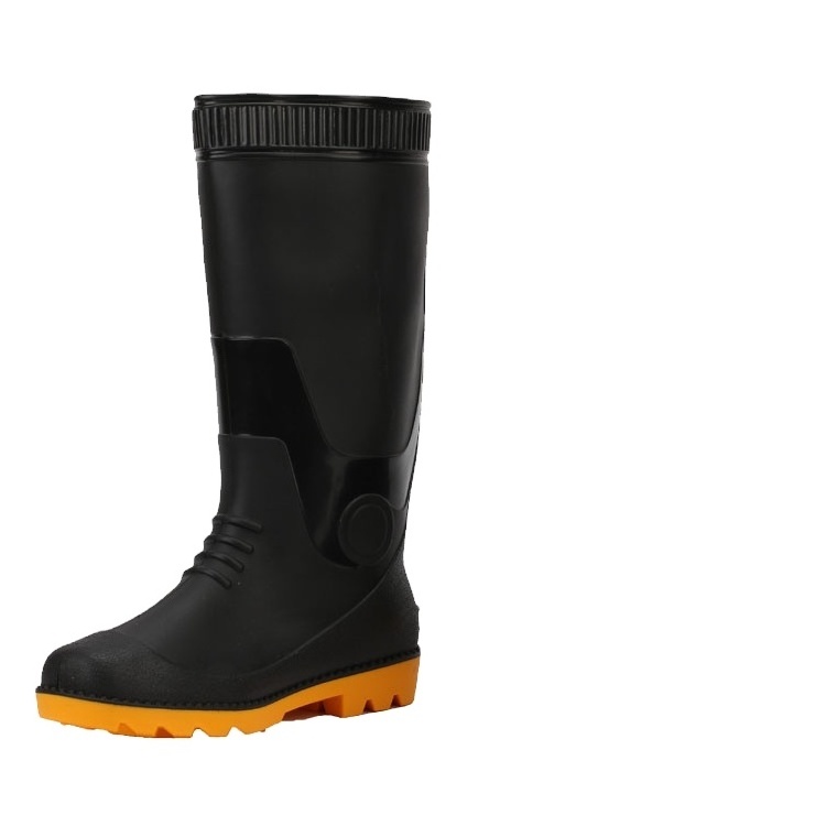 new style working work wellington anti slip waterproof chemica oil for men rubber pvc gumboots safety rain boots