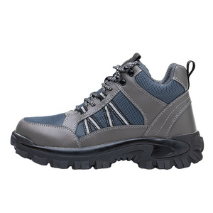 Hiking Anti Slip Anti-smashing S3 ESD guyisa miller firefighter safety shoes automatic production line for men women combat boot