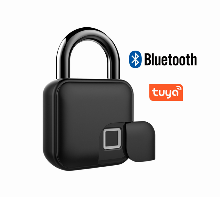 Tuya Smart Home Fingerprint Lock Blue-tooth best lock padlock Door Lock IP65 Waterproof Keyless Rechargeable House iron padlock