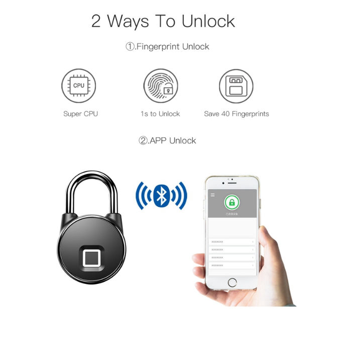 Tuya Smart intelligent lock Fingerprint keyless door Pad lock Security portable door locks