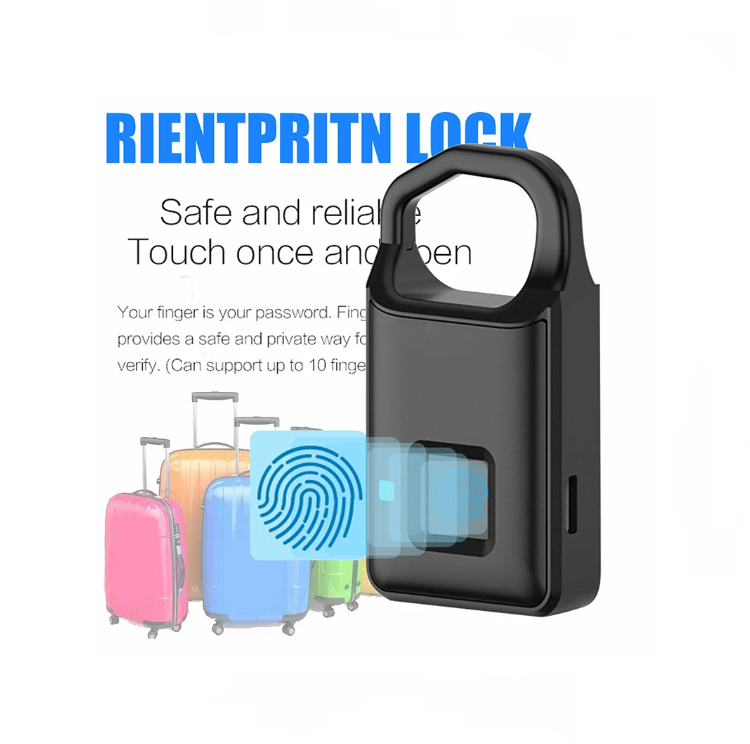 NEW Fingerprint Lock Smart Lock Home Luggage Dormitory Locker Warehouse Door Waterproof Standby Electronic Padlock