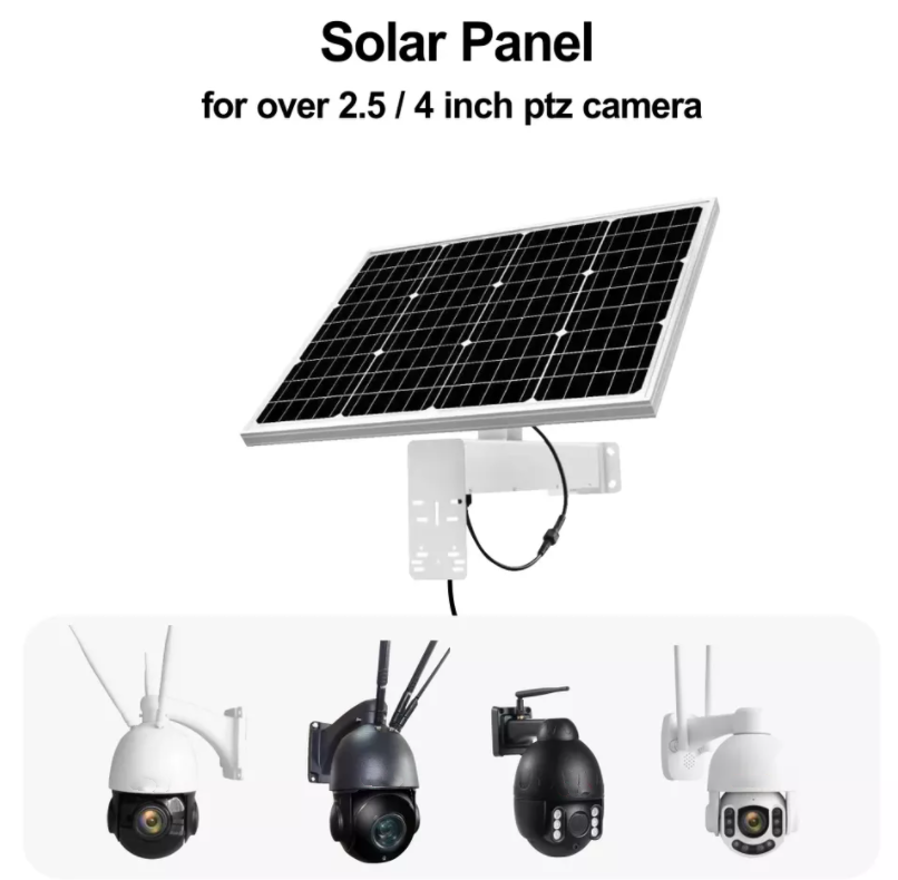 Outdoor 60W 120W Solar Panel With 20AH 30AH 60AH Battery Solar Camera Mounting Bracket solar panel for CCTV security cameras