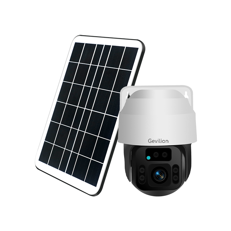 Two way audio solar powered Wifi battery PTZ camera solar street light with cctv camera