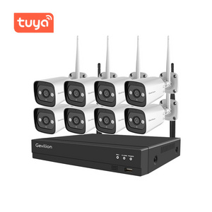 8CH 2MP Tuya Smart Wireless Outdoor Security Camera 1080P Wifi CCTV Camera Kit