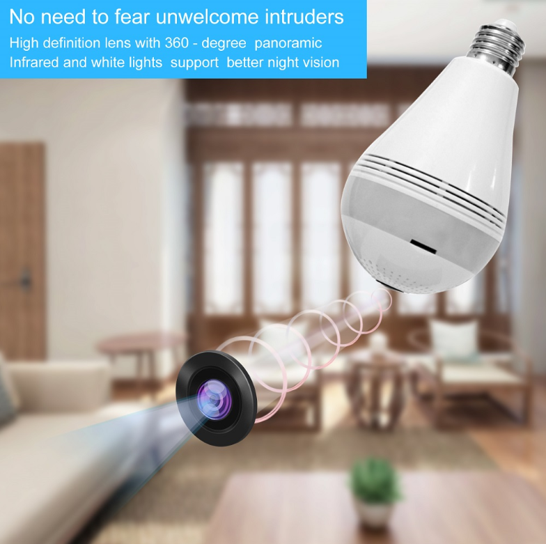 v380 tuya yiiot icsee outdoor indoor wireless lightbulb security camera 360 night vision