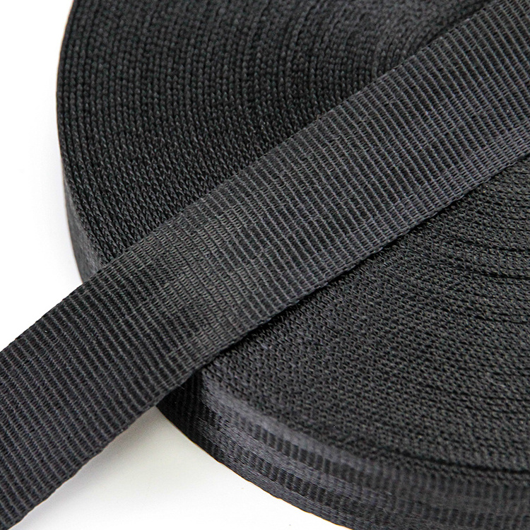 Custom Nylon Webbing Safety Pattern 1 inch Strap 25mm Recycled Nylon Webbing Customized Texture 38mm Car Seatbelt Webbing