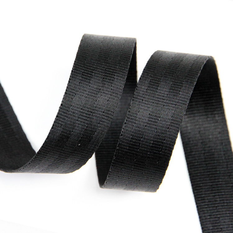 Custom Nylon Webbing Safety Pattern 1 inch Strap 25mm Recycled Nylon Webbing Customized Texture 38mm Car Seatbelt Webbing