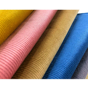 dyed stretch cotton corduroy fabric