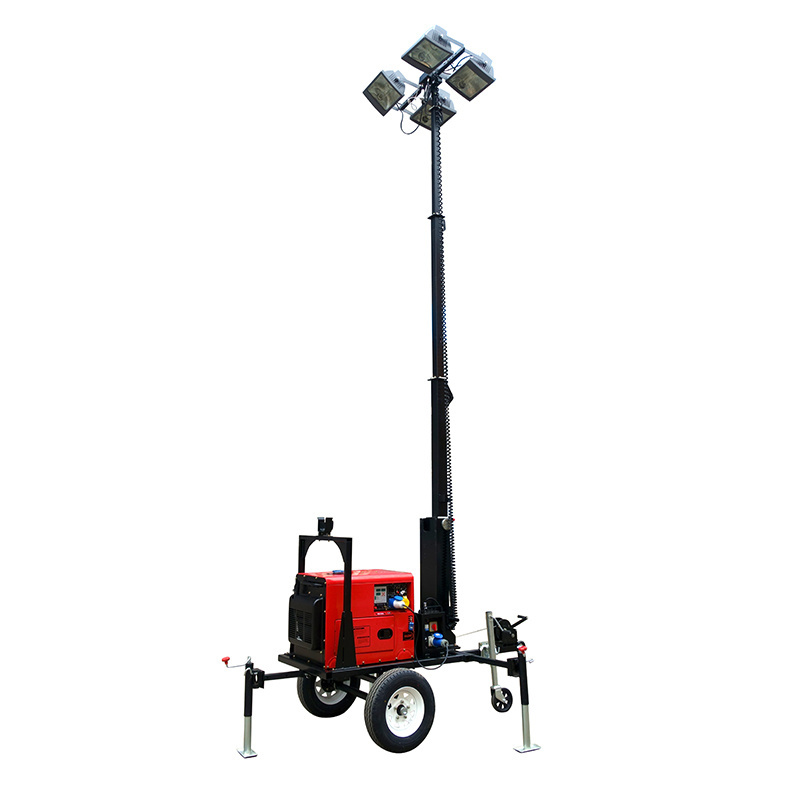 GEWIILSON super silent high mast portable led light tower