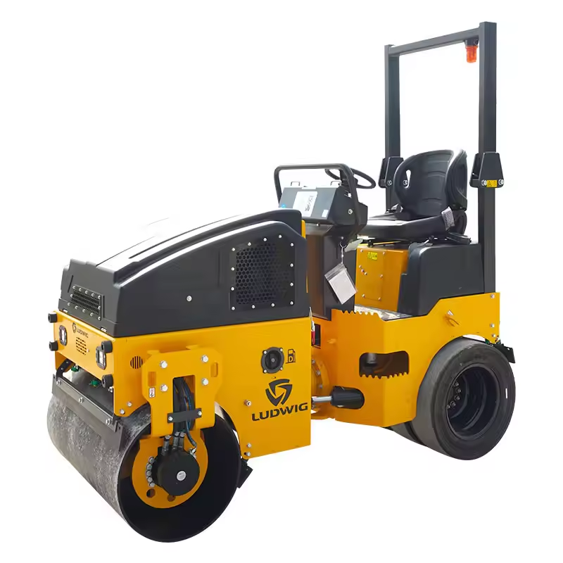 New 2 Ton Road Roller Rodillo Compactador With kubota engine