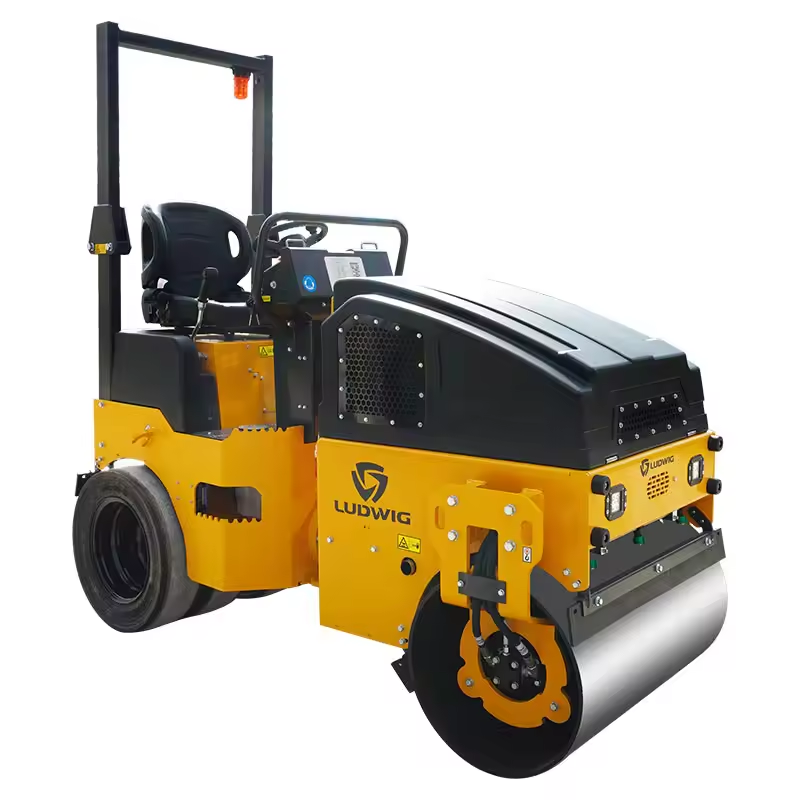 New 2 Ton Road Roller Rodillo Compactador With kubota engine