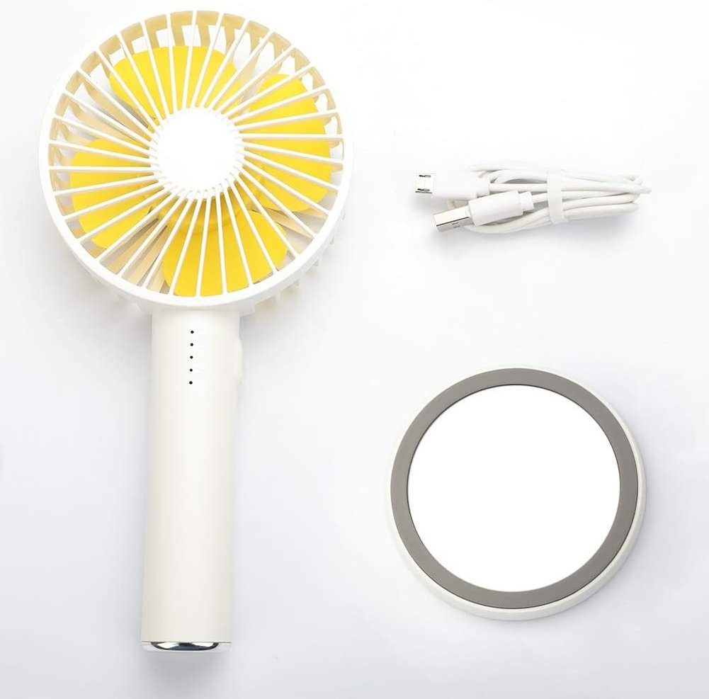 Best Sellers in Women's Mini Fans,Portable Handheld Fan with Makeup Mirror,Mini USB Small Desk Handheld Fan