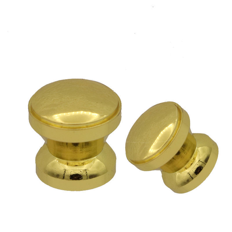 Zinc Alloy Round Chrome Light Gold Cabinet Antique Wardrobe Drawer Metal Furniture Cabinet Gift Box Handles and Knobs