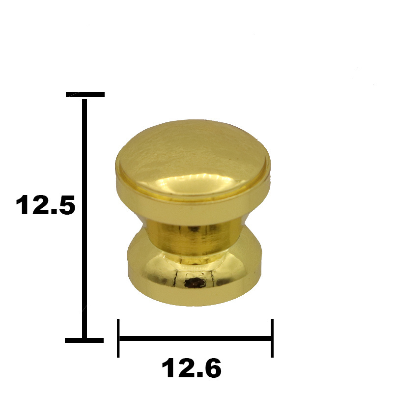 Wholesale high quality solid brass wooden box drawer small metal knob