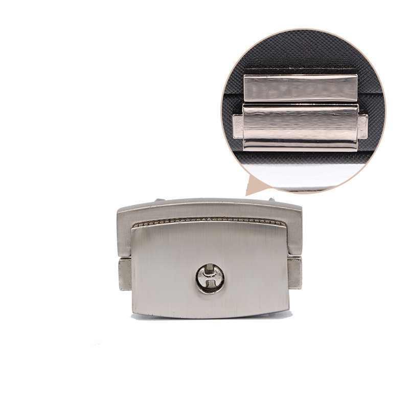 Hardware Die Casting Zinc Alloy Gold Plated Leather Bag Box Purse Clasp Closure Push Lock