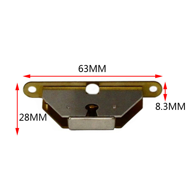 Custom high quality metal accessories display case box full mortise lock