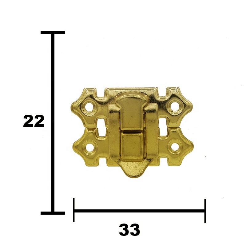 Metal accessories hasp clasp small decorations locks mini gold lock hasp latch for small box