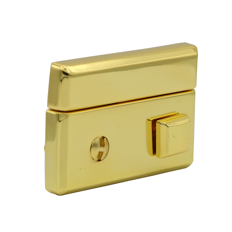 Wholesale metal accessories jewelry gift box code lock vintage latch