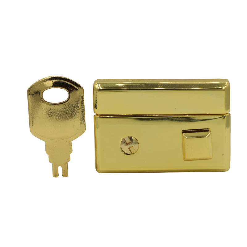 Wholesale metal accessories jewelry gift box code lock vintage latch