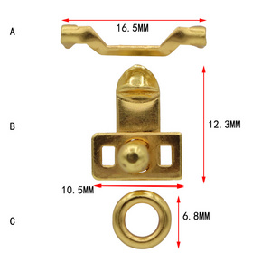 Wholesale solid design antique locks small brass lock catch latches for jewelry chest box