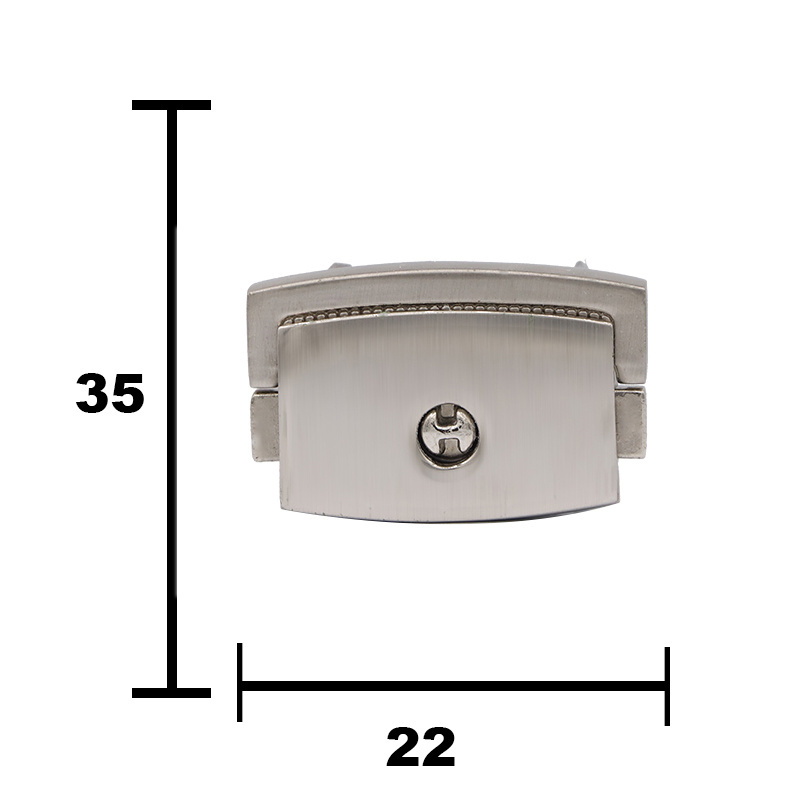 Hardware Die Casting Zinc Alloy Gold Plated Leather Bag Box Purse Clasp Closure Push Lock