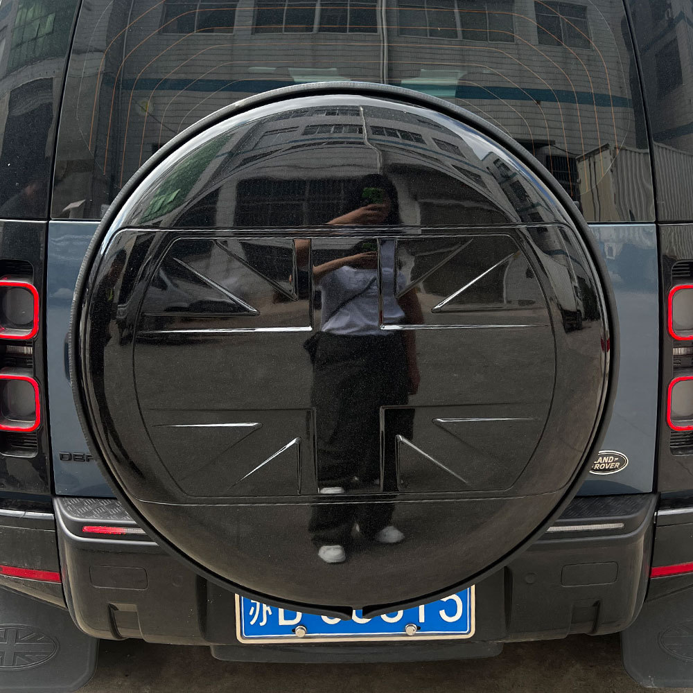 Car Exterior Accessory Spare Tire Cover ABS Spare Wheel Cover For Land Rover Defender 2020-2023