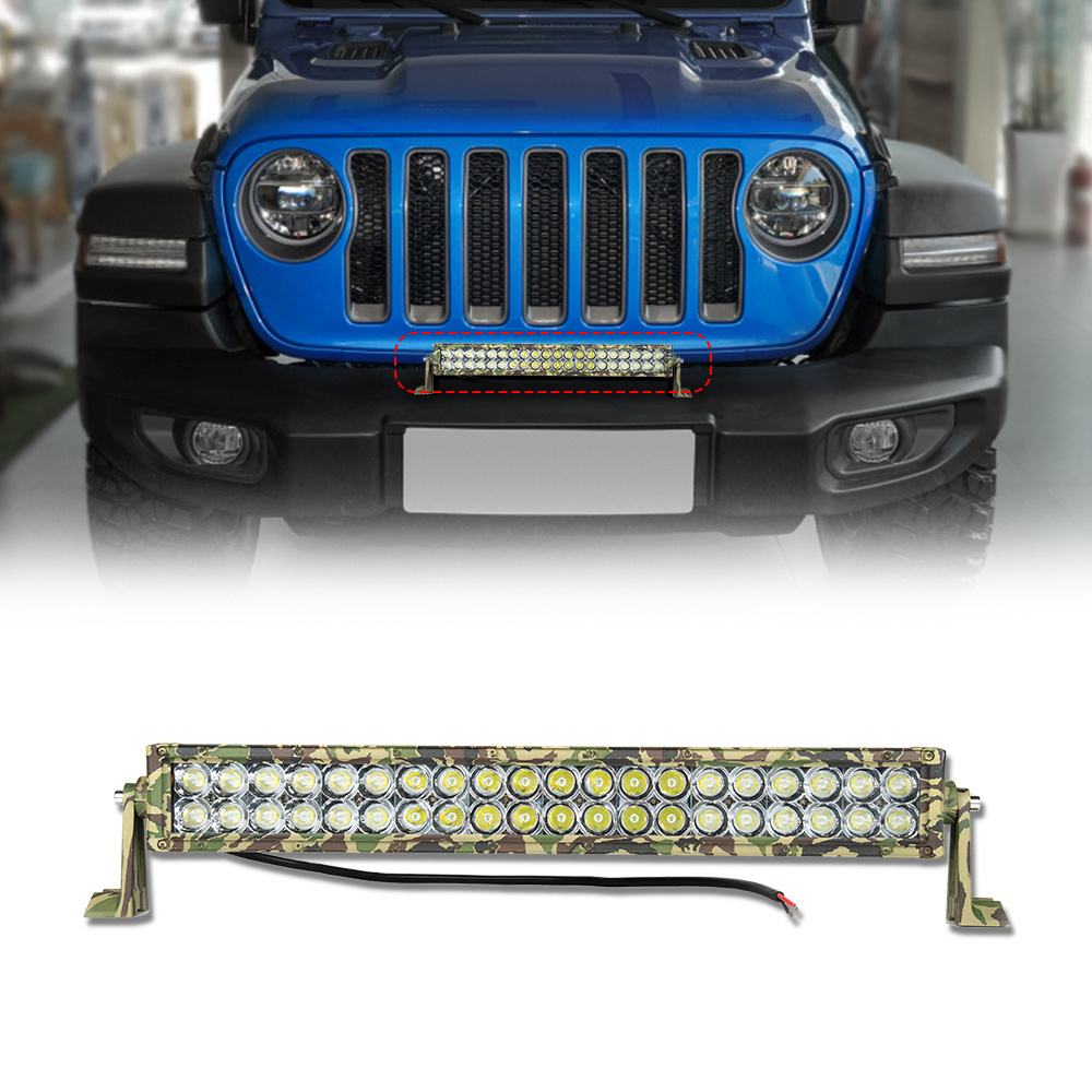 Trucks tractors 12V 24V Wholesale triple row quad 50 inch offroad driving light barra led 4x4 LED Driving light bar in canoufla