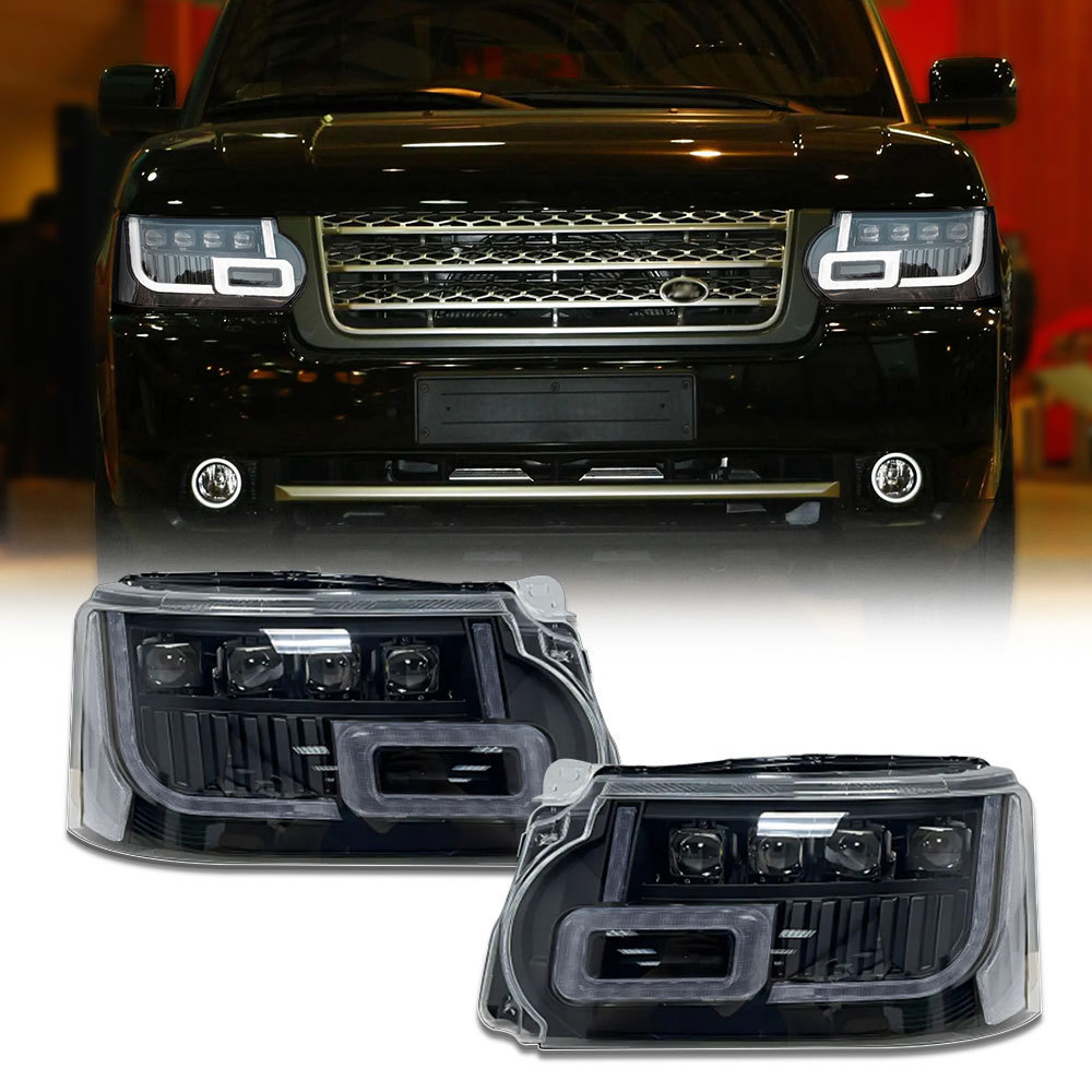 Car Light Assembly Upgrade 4 Lens Matrix Led Headlight For Range Rover Vogue l322 Headlamp 2010-2013