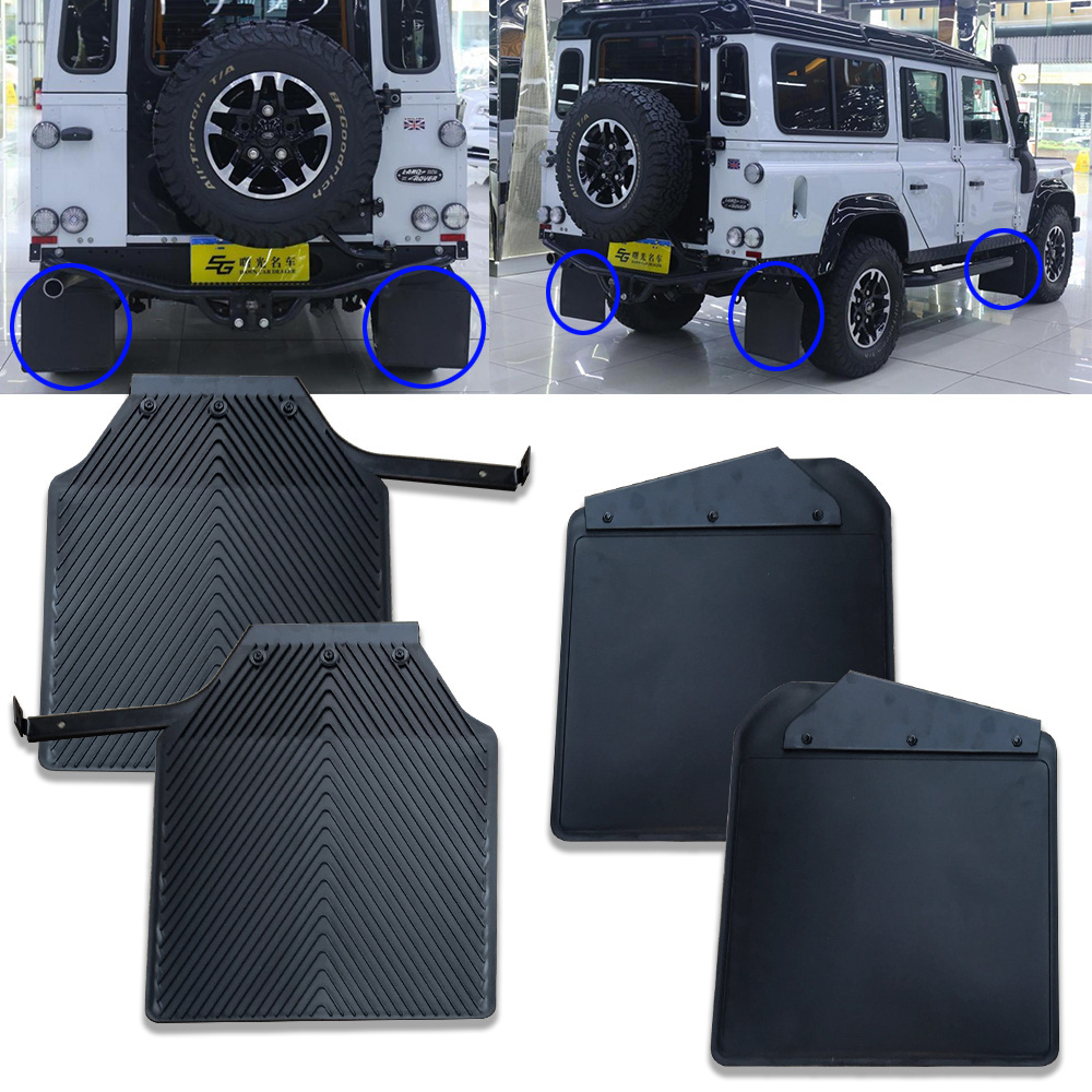 Front Rear Mud Flaps For land rover defend 110  Mudflaps Splash Guards Mudguards Dirty Traps Fender Flares