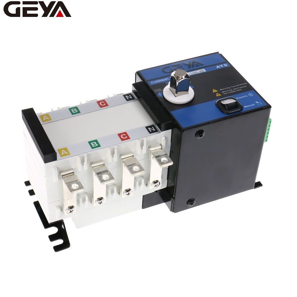 GEYA famous brand ats dual power Cheap price Automatic Transfer Switch 100amp ATS for diesel generator price