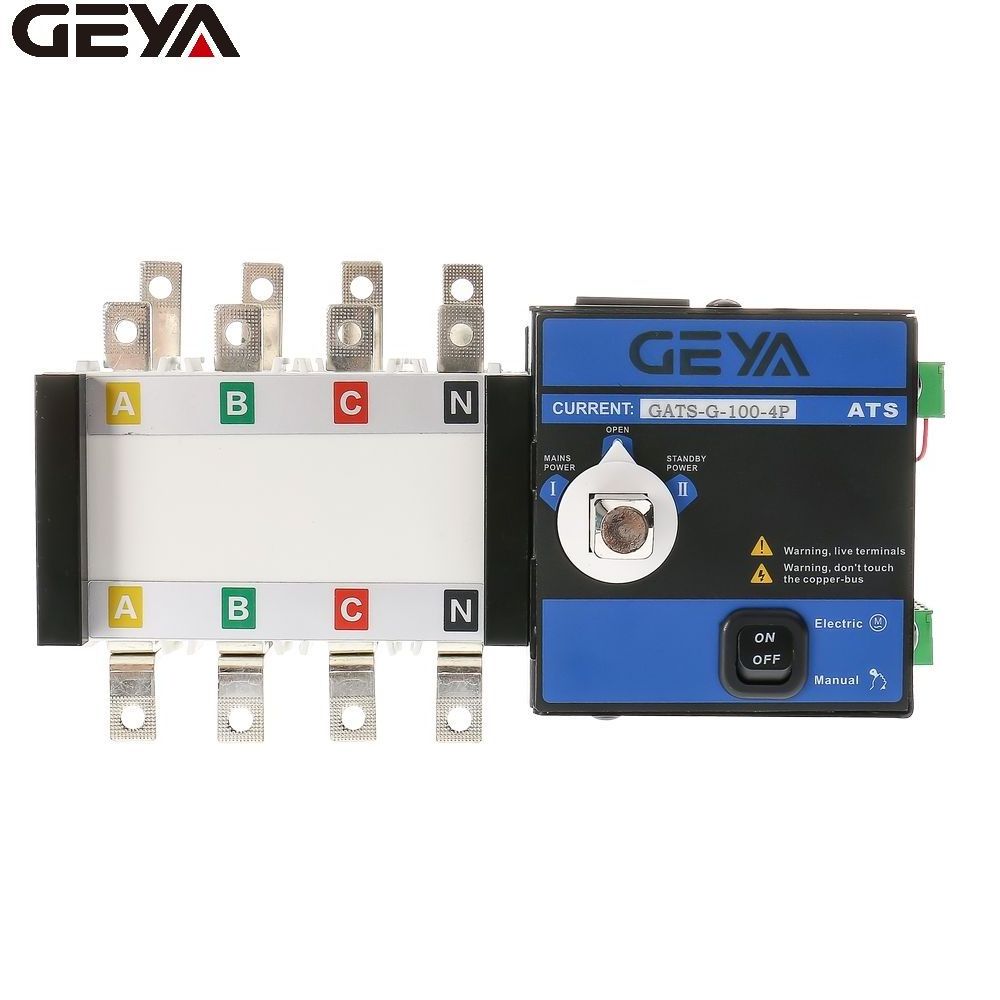 GEYA famous brand ats dual power Cheap price Automatic Transfer Switch 100amp ATS for diesel generator price