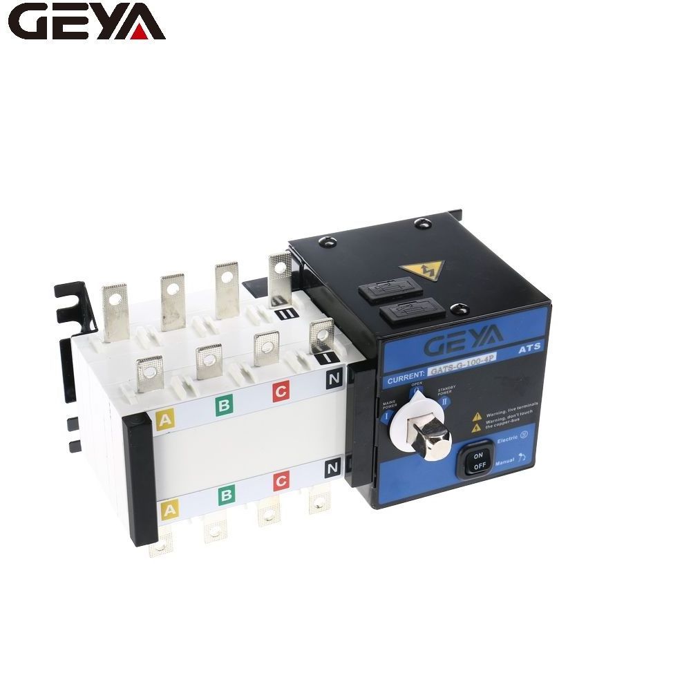 GEYA famous brand ats dual power Cheap price Automatic Transfer Switch 100amp ATS for diesel generator price