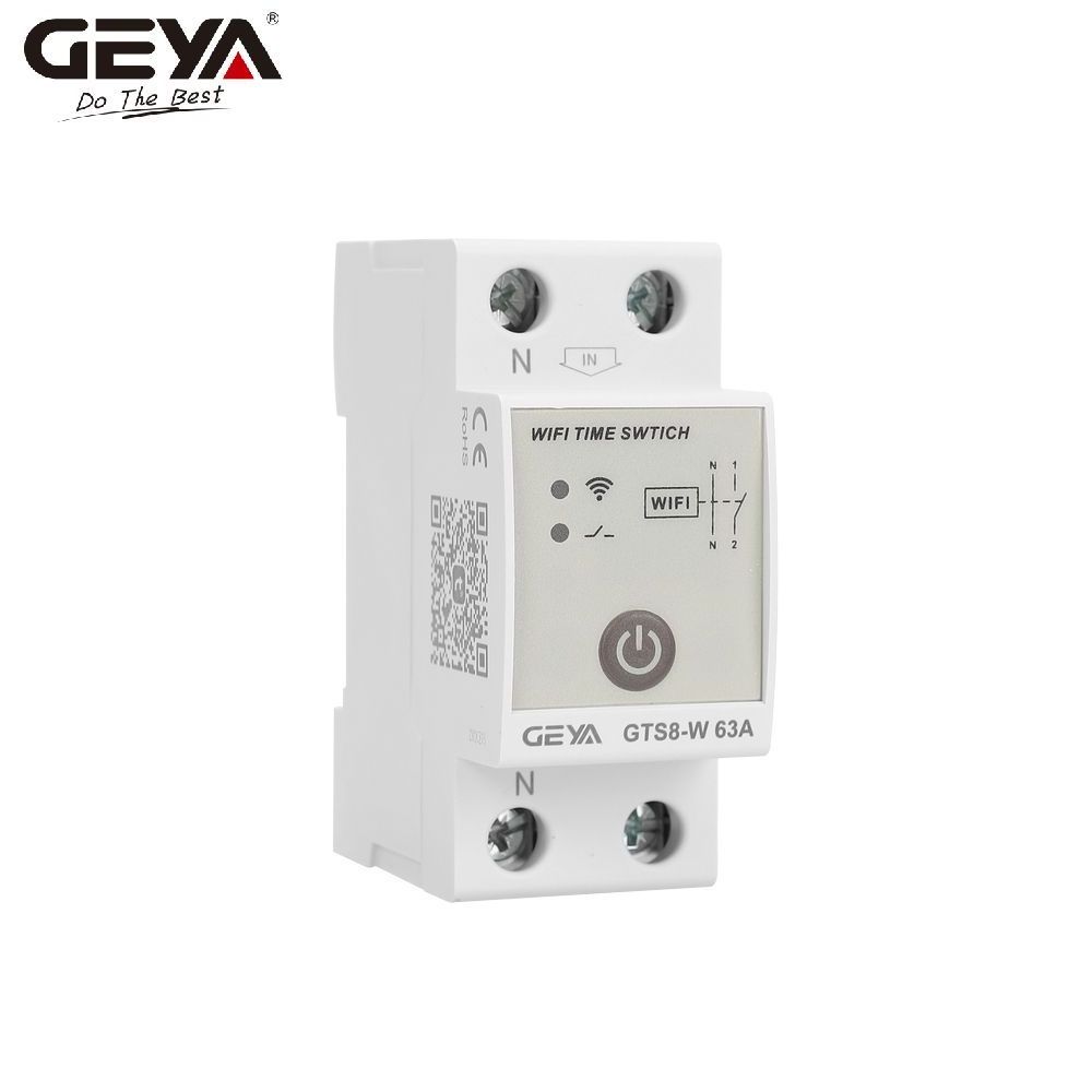 GEYA GTS8-W 2P 63A Electrical Equipment Supplies electrical WiFi Timer Switch 220v programmable digital timer switch us