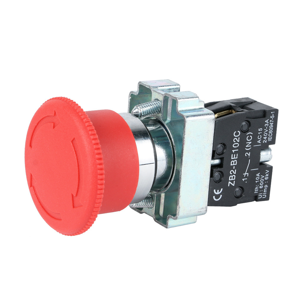 GEYA GCB2 10a module emergency stop push button switch 1NC 30mm 40mm 60mm