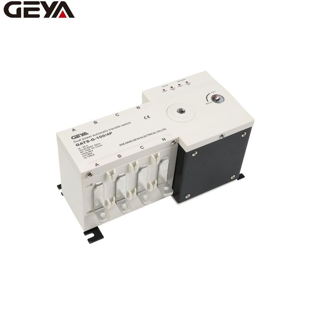 GEYA GATS-G-ST 4P 2500A din rail ats at automat transfer switch ac changeover switches dc battery change over switch