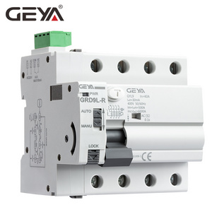 GEYA NEW RCCB Recloser Auto Recloser Switch  B Type  ID 63A 30mA RCCB 100mA 300mA ELCB RCD automatic rearm