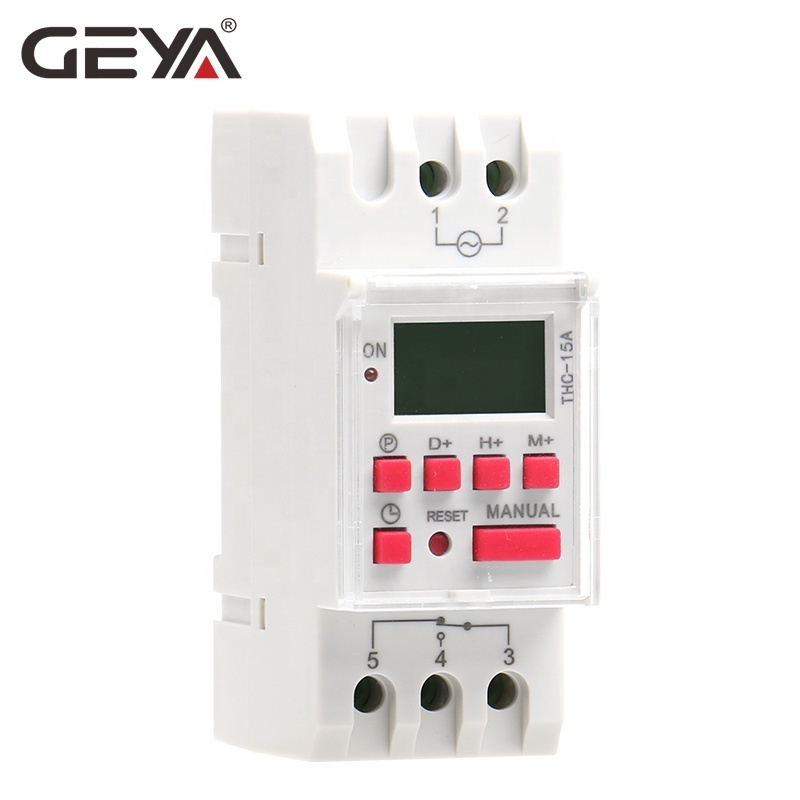 GEYA THC-15A AHC-15A Programmable Timer Digital Electrical Time Switches Electrical Weekly Timer Switch 12V 24V 48V 110V 220V