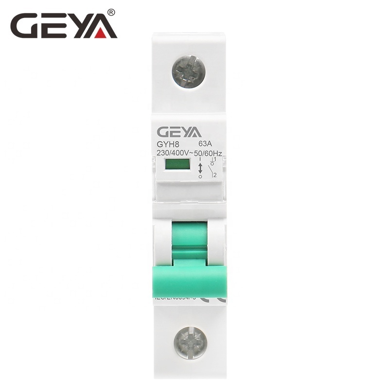 GEYA GYH8 DP Isolation Switch Miniature Circuit Breaker Max 125A Isolator Switch 230V 240V IEC60947