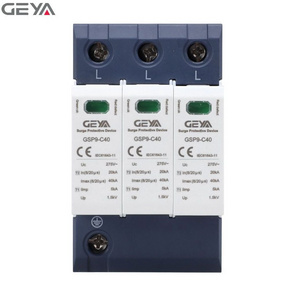 GEYA GSP9-C40 3P 40KA Factory Supply Low Voltage High Efficiency AC Surge Protection 10KA 20KA 40KA 60KA 80KA 100KA 160KA SPD